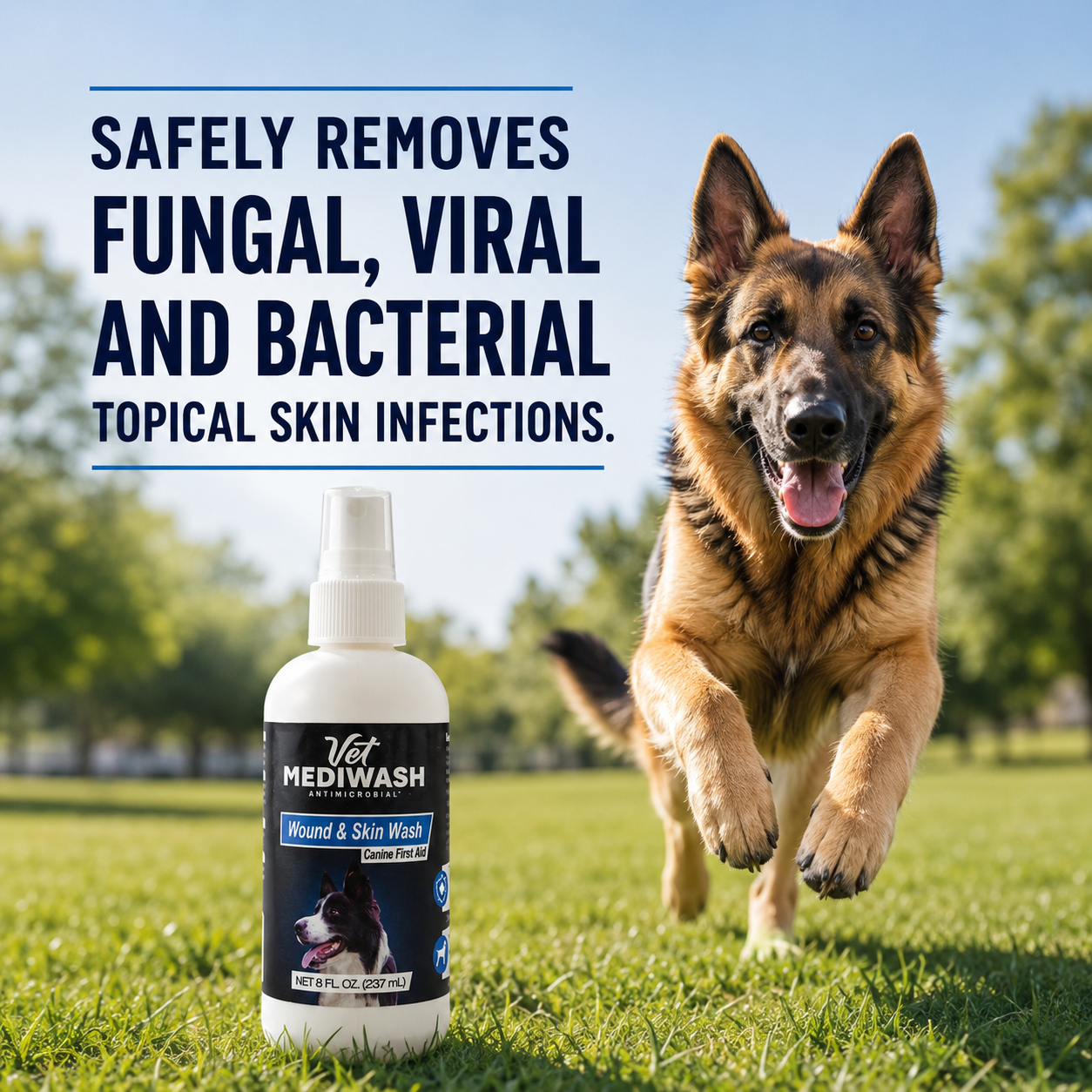 Vet Mediwash Dog Wound & Skin Wash