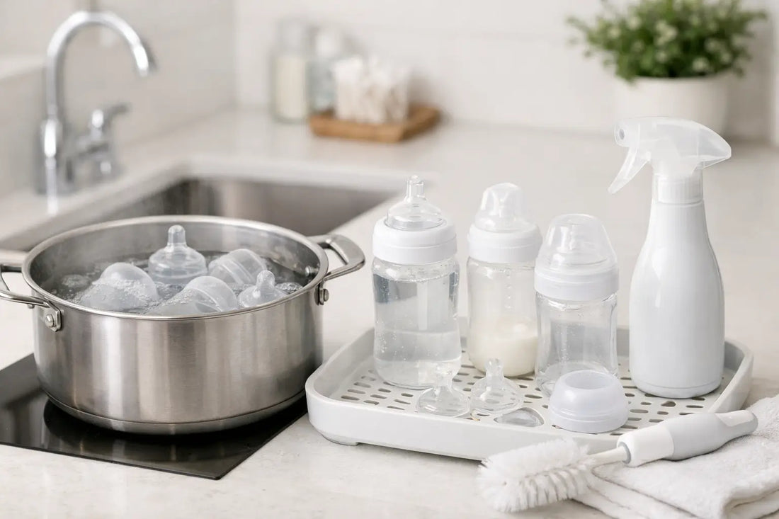 How to Sanitize Baby Bottles Safely at Home