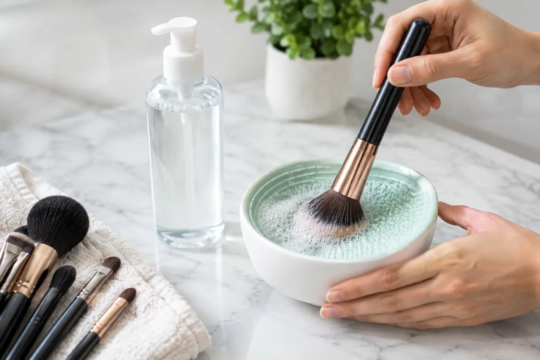 How to Sanitize Makeup Brushes Without Harsh Residue