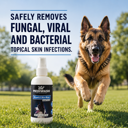 All-Purpose Canine Skin & Wound Care WASH, FDA Cleared