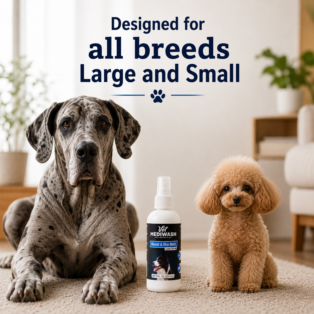All-Purpose Canine Skin & Wound Care WASH, FDA Cleared