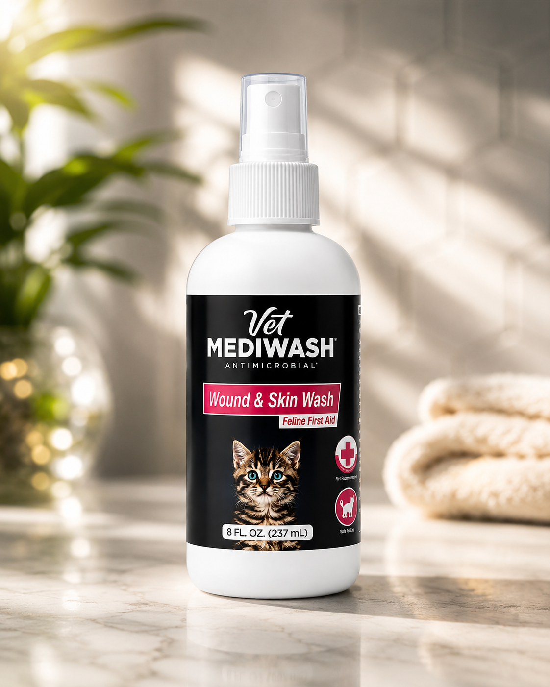 All-Purpose Feline Skin & Wound Care WASH, FDA Cleared